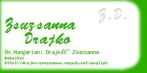 zsuzsanna drajko business card